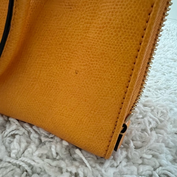 Michael Kors Yellow-Orange Saffiano Satchel - Picture 10 of 12